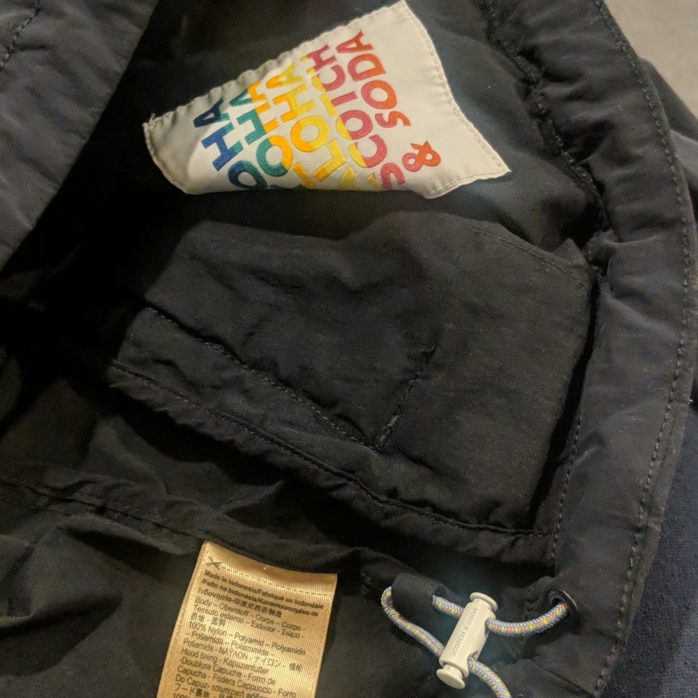 NWOT Scotch & Soda Navy Windbreaker - Picture 5 of 6
